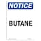 Signmission OSHA Notice, 7" Height, Butane Sign, 7" X 5", Portrait OS-NS-D-57-V-10409 - alternate 1